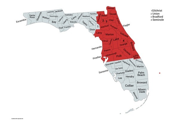 Map of Florida